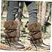 MAGICLULU 2PCS Viking Leg Wraps Warm Faux Fur Boot Covers for Men and Women Unisex Costume Accessories Stylish Furry Leg Warmers with Straps Versatile for Cosplay and Fashion