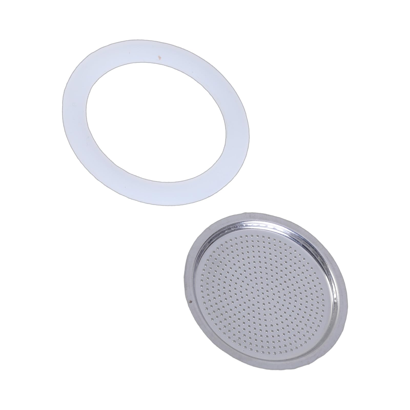 YROHGKPN Practical Stainless Steel Filter and Flexible Silicones Gasket for Coffee Maker Espresso Machine Part Coffee Maker Replacement Gasket