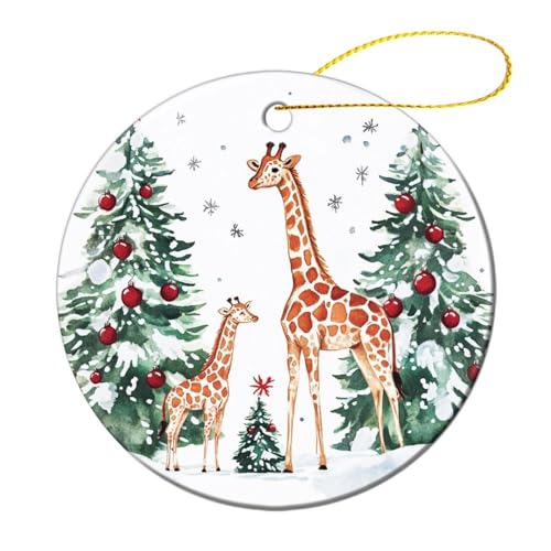 Adornos Navidad Etiquetas para Nombres con Acuarelas De Animales Lindos Moda Albero Di Natale Addobbi Natalizi Cerámica Creativo Ornamenti L'Albero Di Natale para Adornos Familia Fiesta