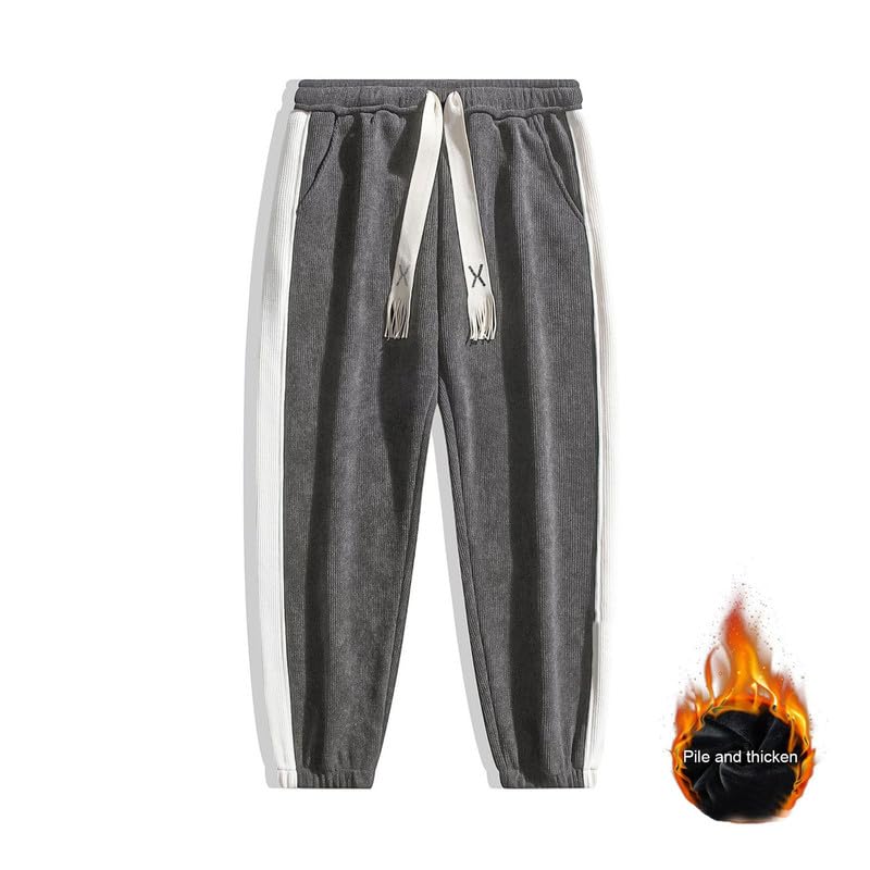 VIVICOLOR Pantaloni da Uomo in Velluto a Coste Pantaloni Affusolati in Velluto a Coste Pantaloni da Jogging Chino da Uomo