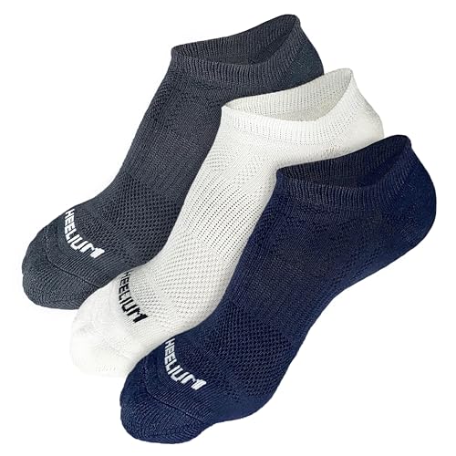 Image of HEELIUM Bamboo Ankle Socks for Men & Women | Ultra-Soft, Odour-Free, Thin & Breathable | 3X Softer than Cotton | Sizes - M (UK 4-8) & L (UK 9-13)