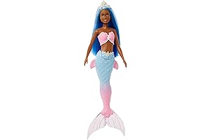 Barbie Dreamtopia Mermaid Doll with Blue Hair and Aqua Ombre Tail