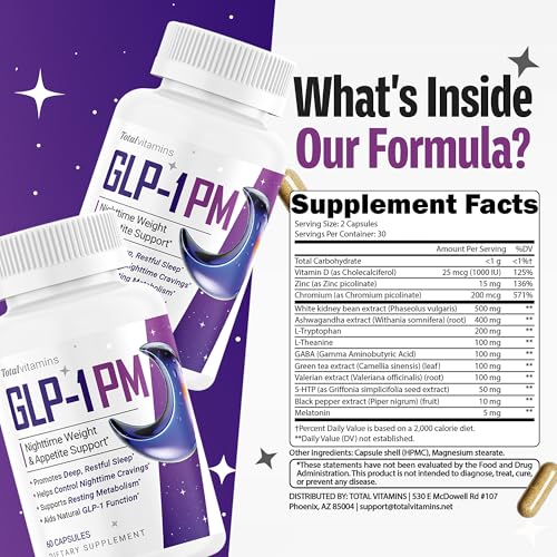 TOTAL VITAMINS GLP-1 PM Night Time Pills