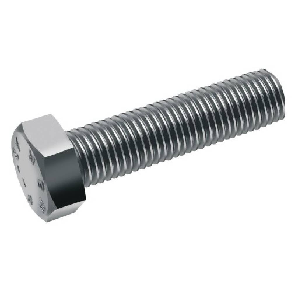 D-Work - Lote de 100 tornillos para metales, cabeza hexagonal (6 x 110 mm, DIN 933, acero inoxidable, A4, 6 x 110 mm)