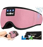 MUSICOZY Sleep Headphones Bluetooth Sleep Eye Mask for Sleeping, Wireless Music Sleeping Masks He...