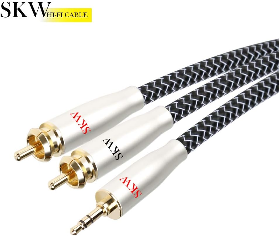 ニッケル】SKW ハイエンド WG シリーズ 3.5mm - 2RCA オーディオ