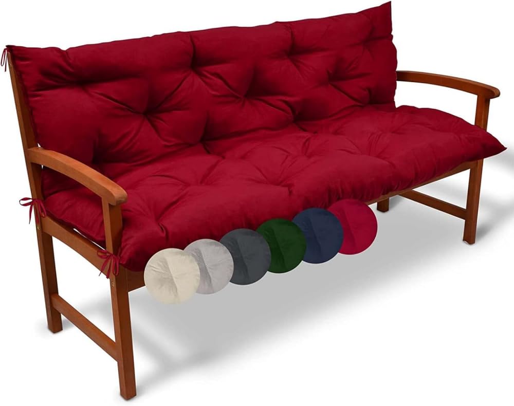 Coussin de banc de jardin avec dossier pour savourer vos moments de détente sur la terrasse