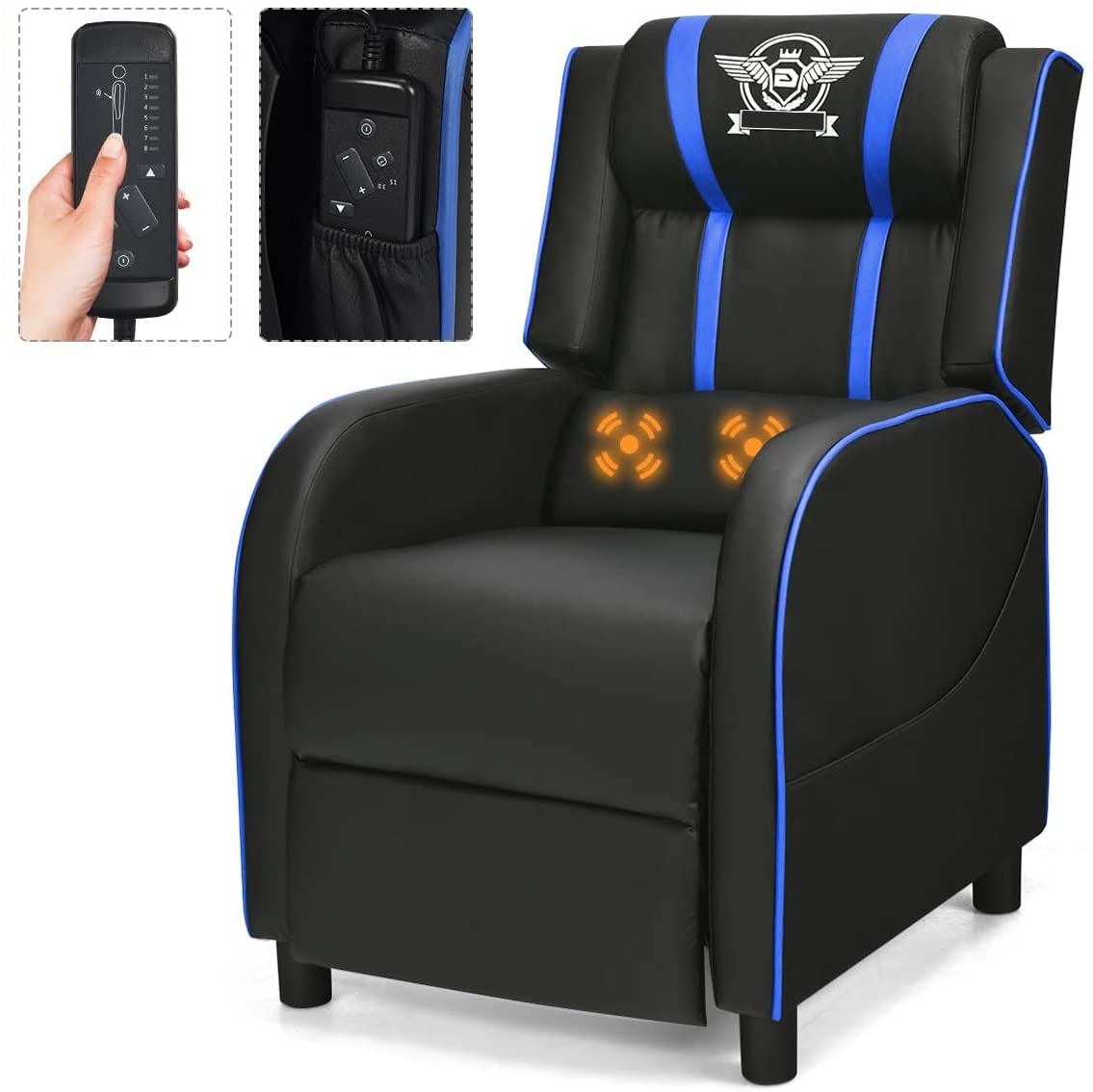 GLOBALWAYVideo Game Chairs, Blue