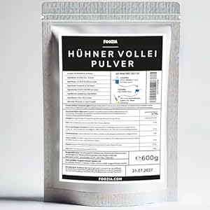 Volleipulver 600g Eipulver Eier Pulverisiertes Eierpulver Ei Trockeneipulver Whole Egg Powder von Foozia