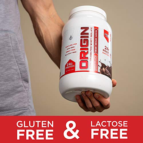 Pure Label Nutrition 100% Grass-Fed Whey Protein Isolate, 2Lb Chocolate, No Fat, No Lactose, Micro-Filtered, Cold Processed, Gmo Free, Rbgh Free, Soy Free, Gluten Free, Zero Carbs And No Sugar Added #TOP3