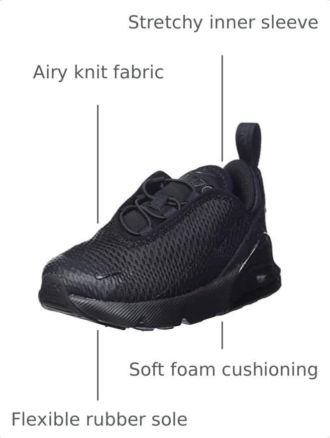 Image of Nike Unisex Kids' Air Max 270 Shoes - Boys Girls Toddlers & Baby Sneakers