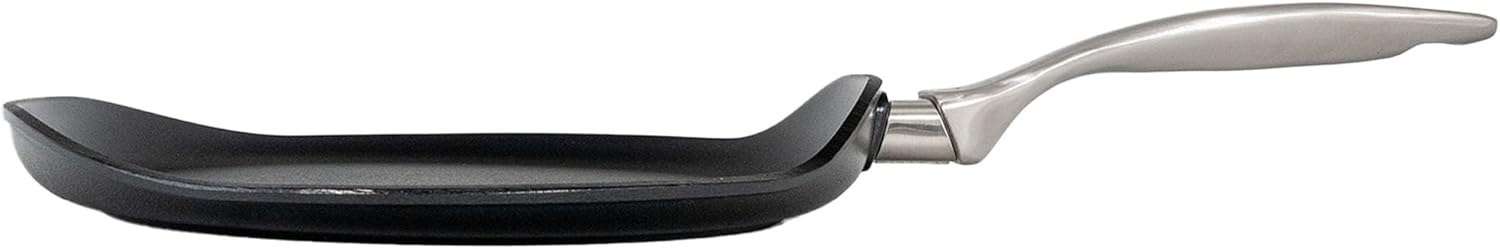 Swiss Diamond Nonstick Frying Pan Hybrid Ceramic and Diamond-Infused Crepe Pan, Dou Ceramic, Dishwasher and Oven Safe Fry Pans, 10.25-Inches