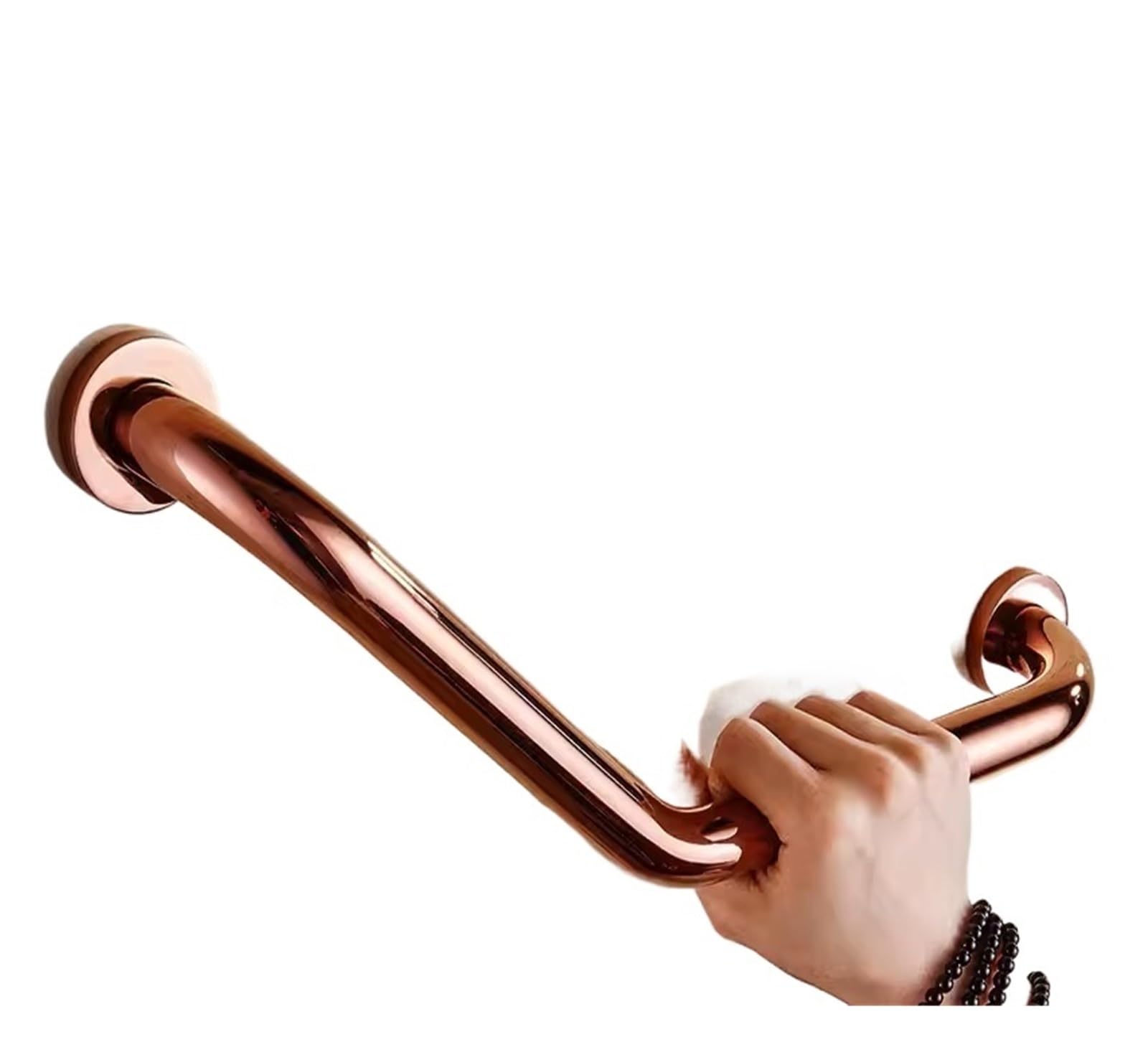 Barra de Seguridad for Ducha con ángulo 135 Grados, Antideslizante, for Personas Mayores discapacidad Baño para Personas Mayores(Rose Gold)