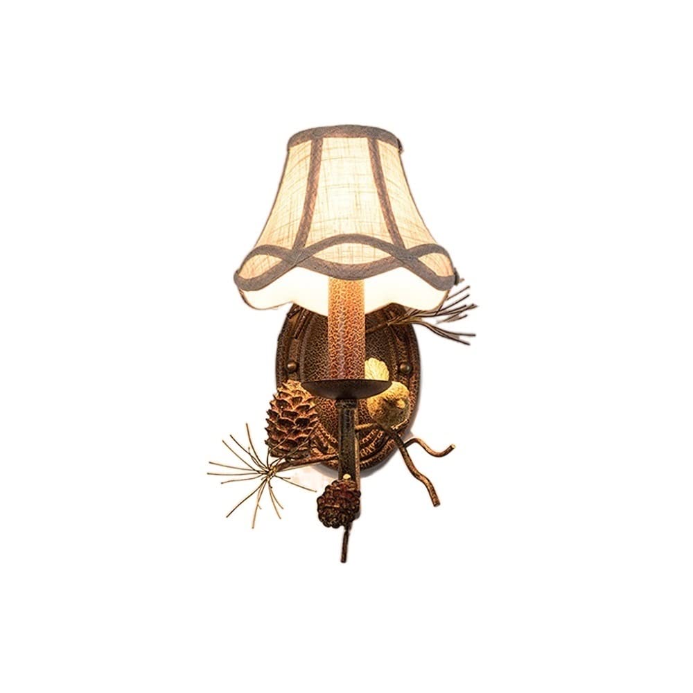 Applique murale oiseau rustique - Éclairage créatif bois pour entrée cosy