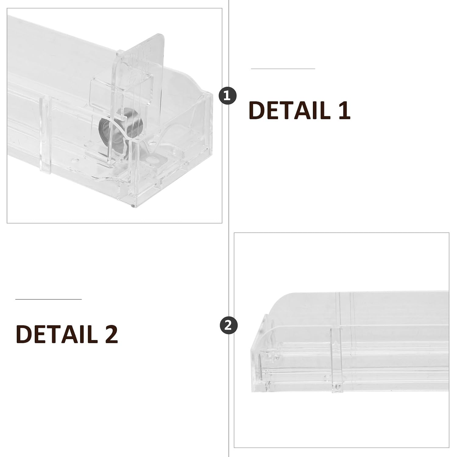 iplusmile Cigarette Display Rack Auto-Push Holder Lightweight Tobacco Organizer 11.02X2.55X1.57 Inch Easy Installation Durable Cigarette Showcase for Retail Use