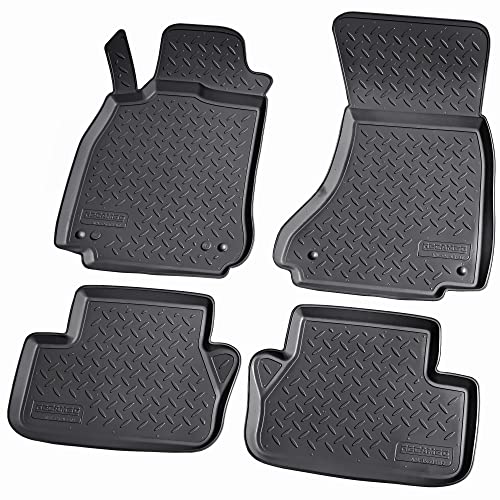 Alfombrillas de goma Audi A4 B8 B9 con acabado premium resistente