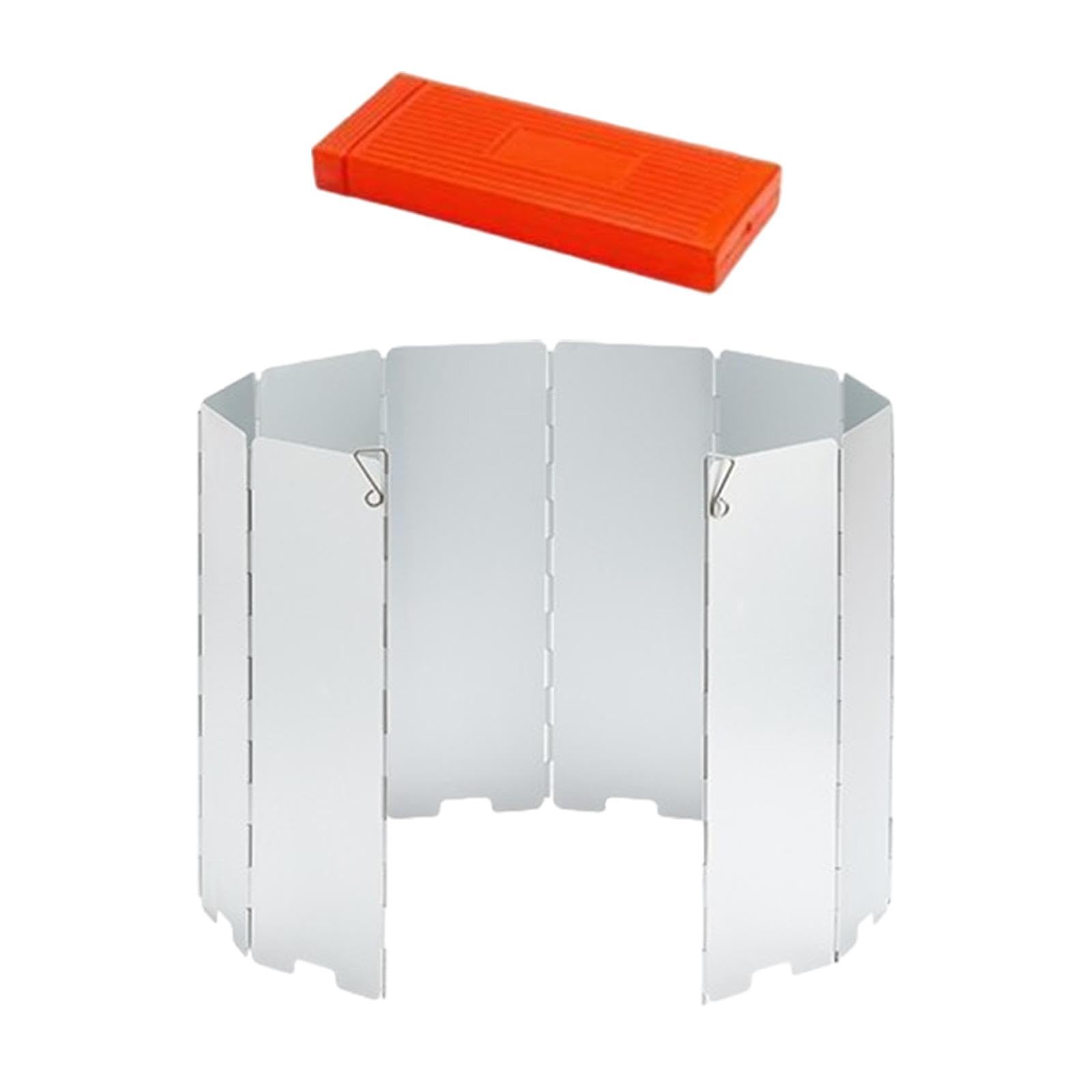 Windscreen Folding Portable Wind Protection for Cooking Hiking Outdoor Argent|Sporting Goods|Outdoor Sports|Camping & Hiking|Camping Cooking Supplies|Camping Cookware-image-6