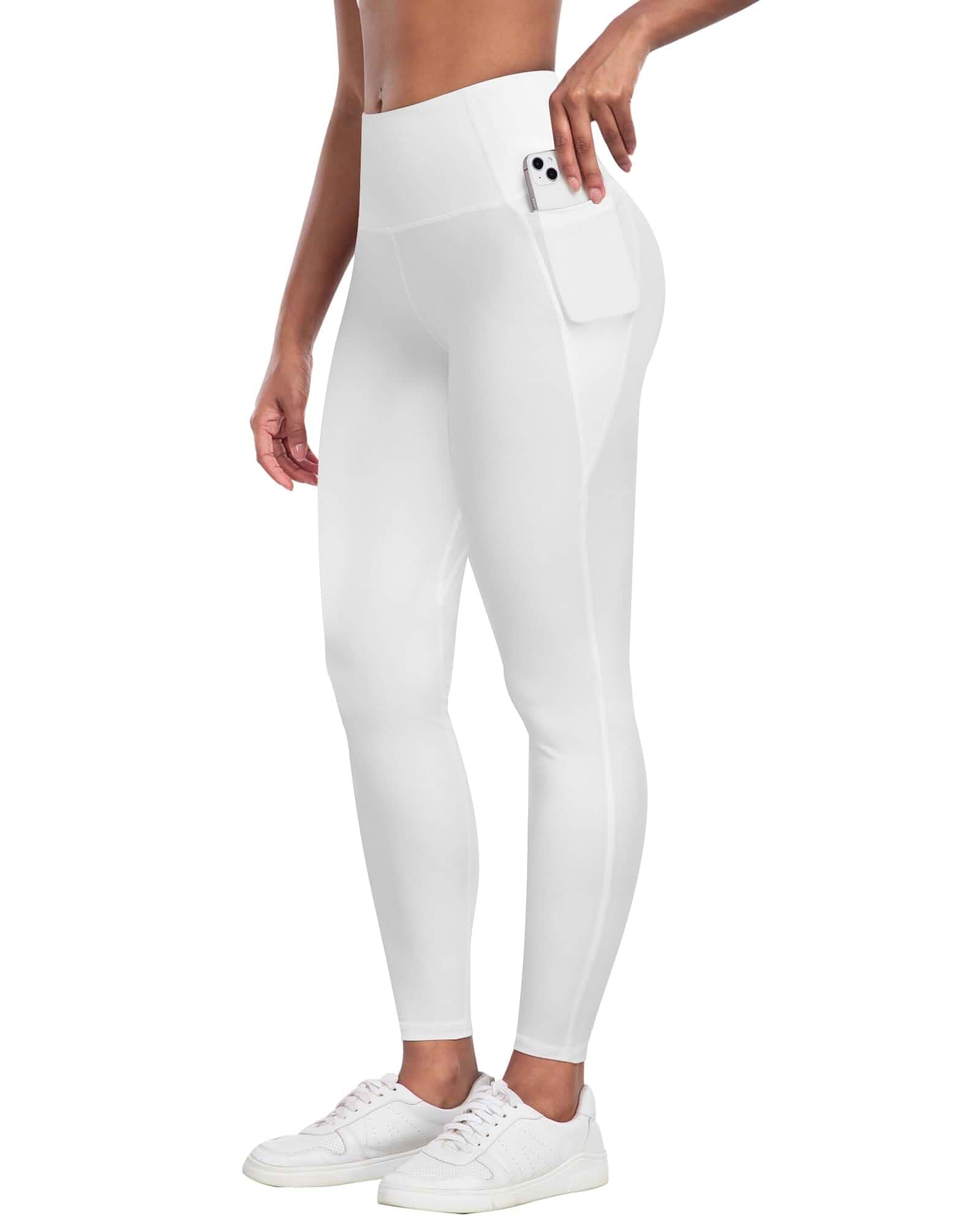 CHRLEISURE Leggings with Pockets for Women - Tummy Control High Waisted Soft Workout Yoga Pants Yoga Pants
