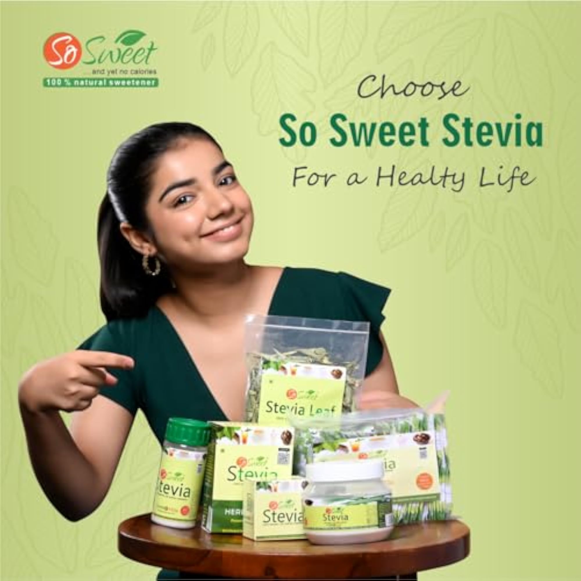 Stevia Powder, 250gm, Zero Calorie Sweetener