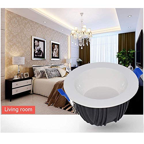 Evite reflejos molestos usando downlights LED empotrables redondos de 10W 4