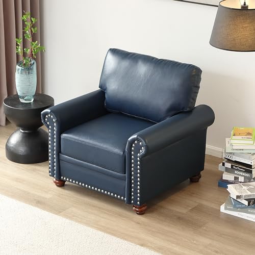 Sillón Clásico Plegable Azul miniatura 3