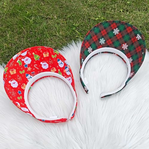 Image of 2 Pack Sun Visor Hats Women Men Clip On Wide Brim Visors Hat Outdoor Sports Golf Beach Travel Tennis Caps