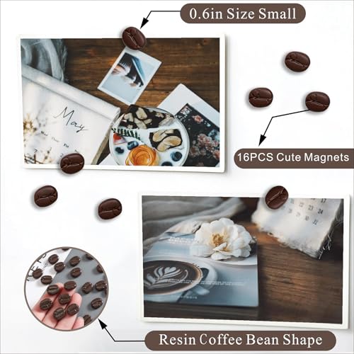 Imanes Decorativos de Frigorífico Café 10 Piezas miniatura 3
