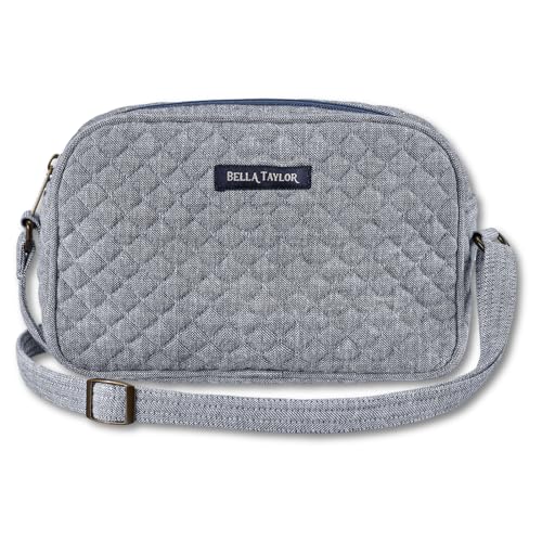 Image of Bella Taylor Simple Crossbody, Quilted Handbag for Women