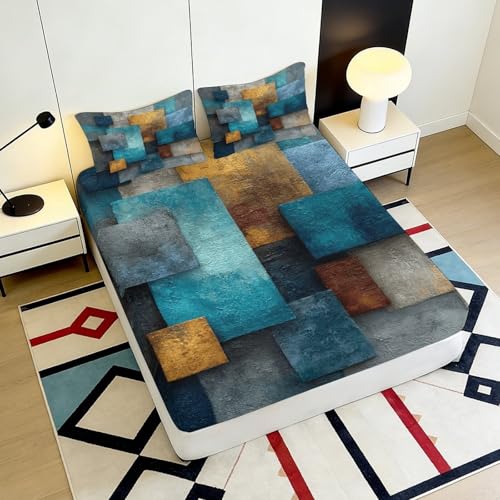 Drap housse 90x200 abstrait 3D pour décorer une chambre d’adolescent