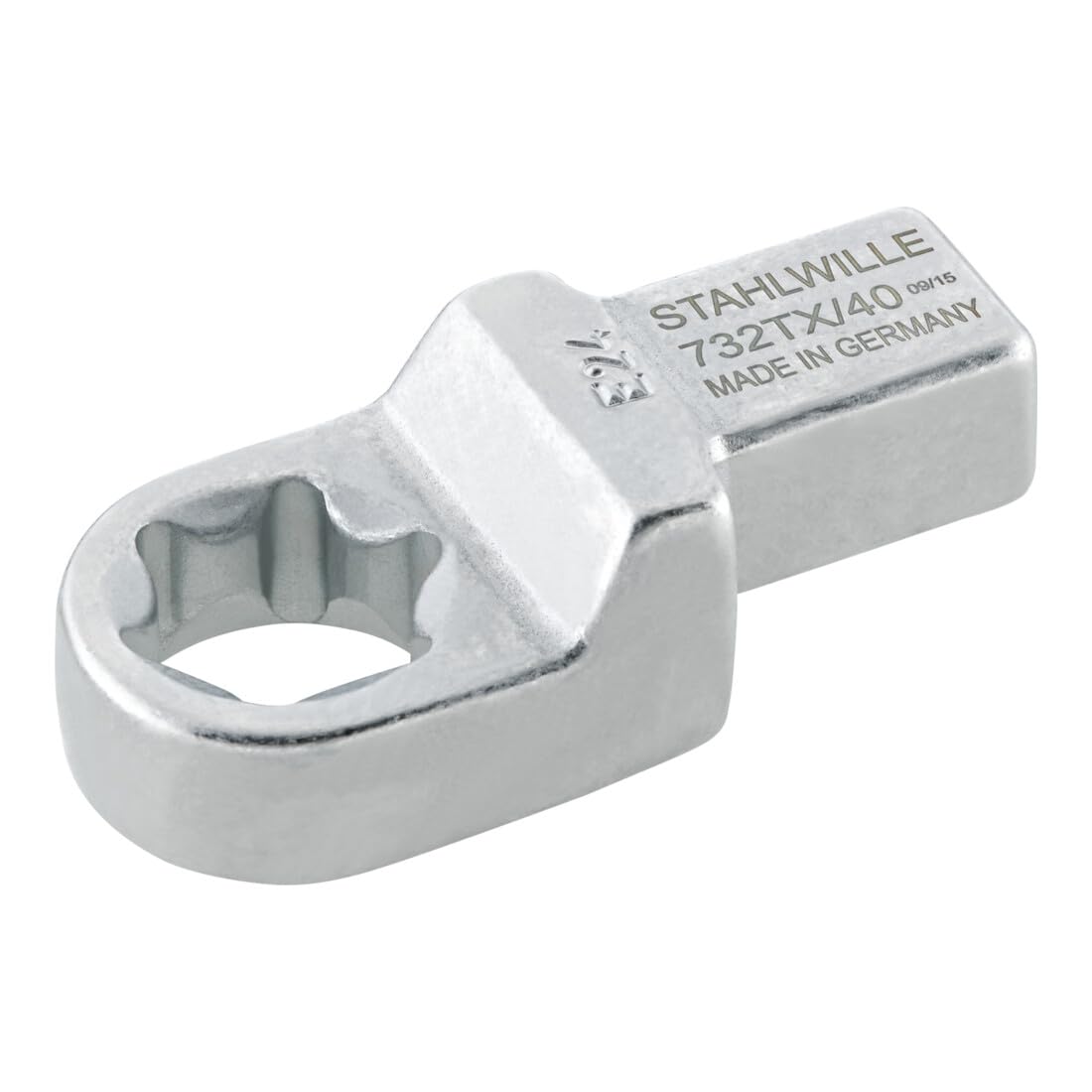 Stahlwille 58294018 E18 Torx Insert Tool, 14mm x 18mm Mount, Secure Fixation with Security Pin, Nickel with Chrome Plating, Long-lasting Durability, Made in Germany