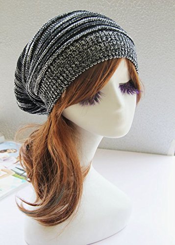 Bonnet tricoté chaud unisexe et extensible pour le ski
