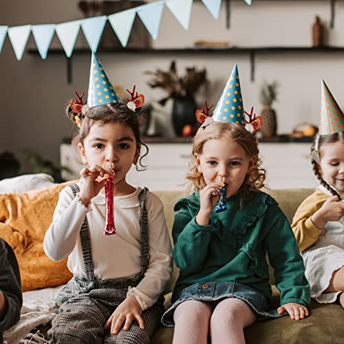 4 Pack Christmas Hair Clip Cute Reindeer Antlers Ears Christmas Hair Accessories For Girls Cutie Festive Hair Clips Hairpins Hair Bow Classic Christmas Element Girls Hair Clips Barrettes For Women Girls #TOP2