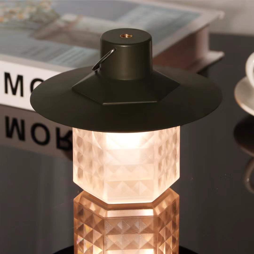 Rechargeable LED Camping Lantern, Stepless Dimming Camping Lights with 1000LM, Camping Essential with 2 Light Modes, IPX4 Waterproof Tent Lights, Portable Flashlight for Power Outages, Hiking