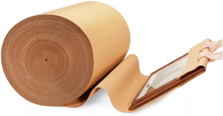 Corrugated Wrap, 36" Wide x 250 Ft Long, Protective Packaging Material, Heavy Duty Cardboard Wrap, Shipping, Packing, and Moving Supply