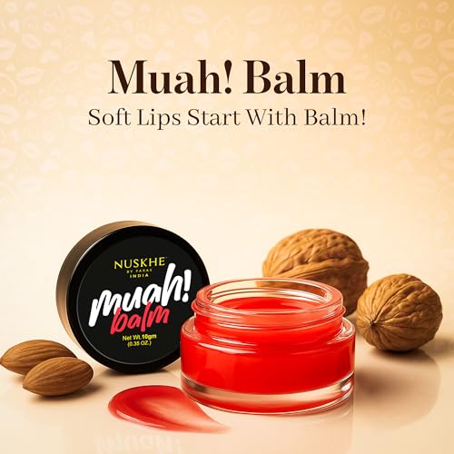 Image of Nuskhe By Paras | Muah Combo | 3-Step Lip Care Solution | Scrub | Mask | Balm | Brightens & Evens Tone | Complete Lip Care | 10gm Each | For Men & Women