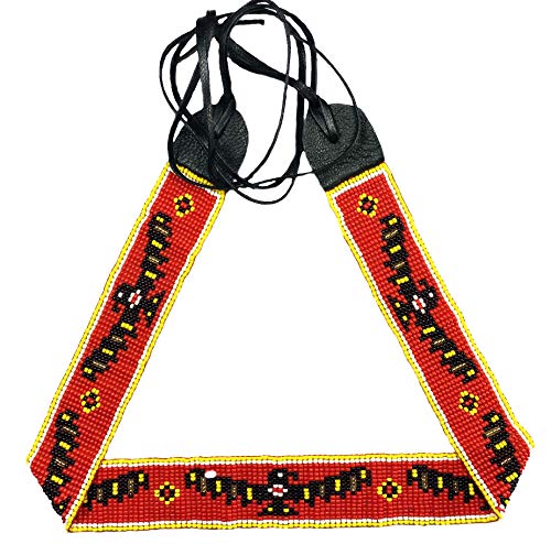 Image of Cowboy Western Beaded Hat Band Rodeo Style Handmade