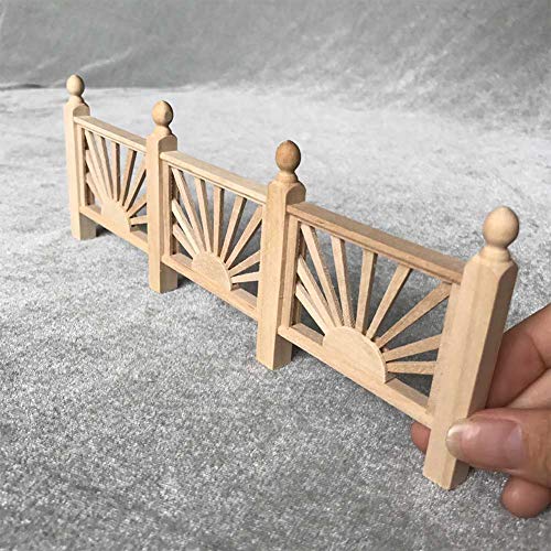 Conjunto de acessórios para casa de boneca 1:12 Casa de boneca miniatura corrimão acessório de jardi