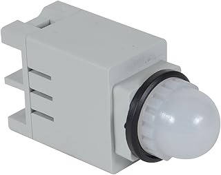c3controls 13SBLW24ST-13WER Indicating Light, 13mm, White Super Bright LED, Round White Color Lens, 24V AC/DC, Screw Terminal