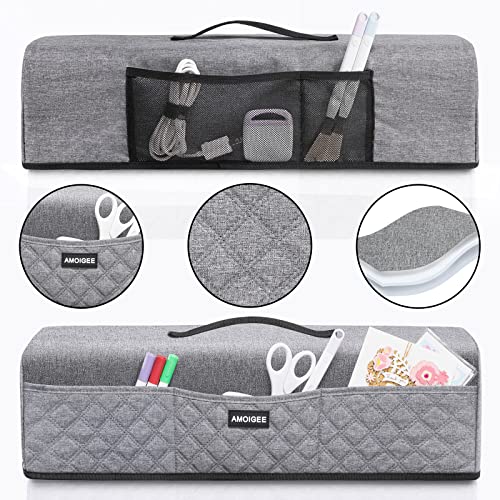 Amoigee Dust Cover for Cricut Explore Air 2, Cricut Maker,Cricut Explore 3,Cricut Maker, Maker Cover With Pockets for Cricut Accessories and Supplies - Image 4
