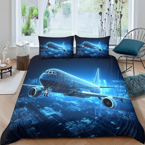 Avion numérique housse de couette 3D pour une chambre d'ado dynamique - 4