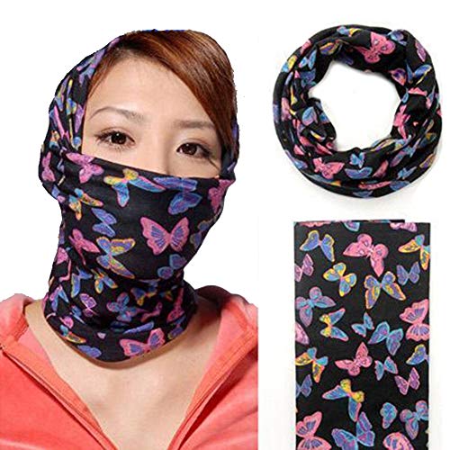 6 Pack Floral Bandanas Uv Shield For Face Cover Balaclava Head Buff Scarf Fishing (Flower 6, 6) #TOP3