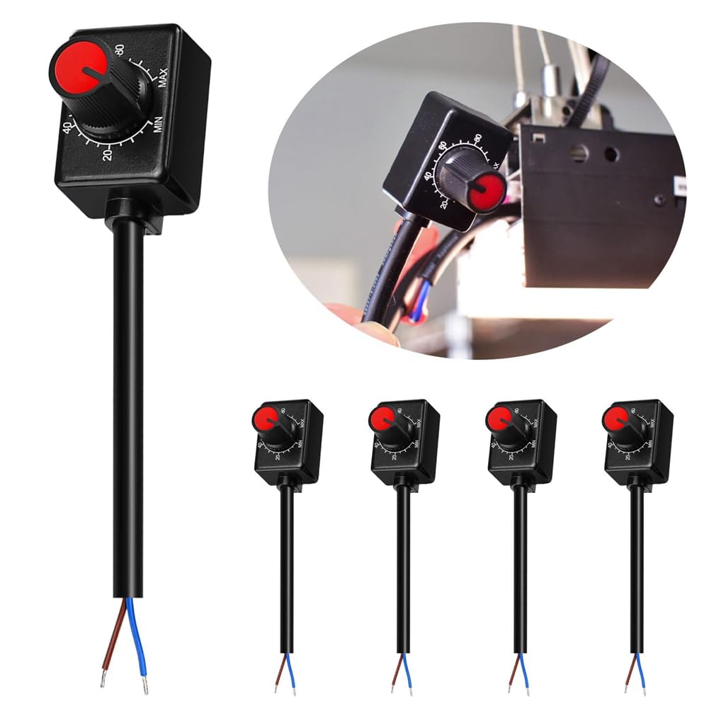 Geroosaty 5PCS DC 0/1-10V Knob Low Voltage Passive Dimmer for 0-10V or 1-10V Dimmable Electronic LED Driver - Image 2
