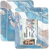 Portefeuille fin: Ce portefeuille minimaliste pour cartes mesure 11 x 9cm (4.33 x 3.54 pouces) de large., conçu pour être mince et pratique, se range facilement dans un sac, sac à main, Embrayage, poche