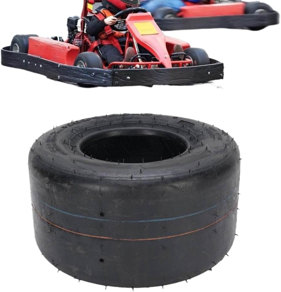 Tubeless Slick Tire 4 Ply Structure 10x4.50-5 Toughness Enhanced Handling For Go Kart