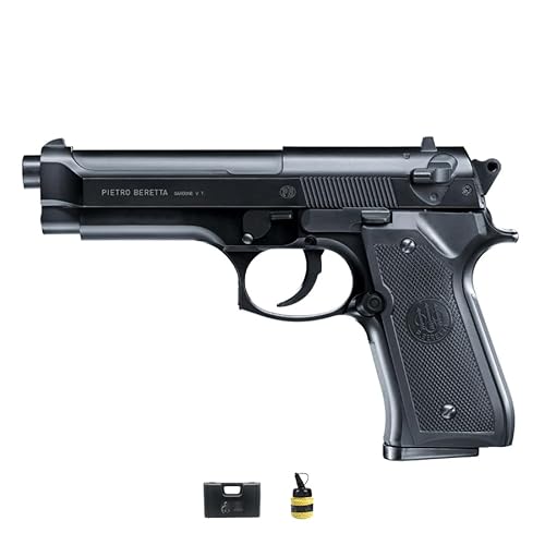 Pistola Umarex Beretta M92 FS HME (6mm) | Pack Pistola (Maletín+ Bolas 0,12g). Arma de Airsoft de Aire comprimido con Sistema Muelle.