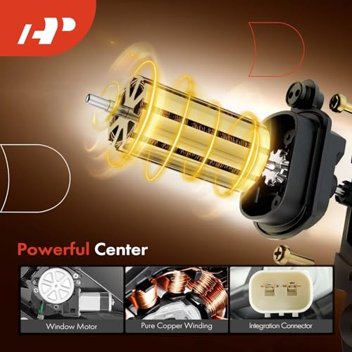 A-Premium Electric Power Window Regulator with Motor Compatible with Ford Expedition Lincoln Navigator 2003-2006 Sport Utility Front Left Driver Side by A-premium - Image 4
