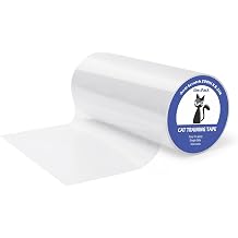 Extra Wide Cat Scratch Guard Tape, 200 x 8.2 Clear Anti Scratch Tape for Furniture, Single Sided Protective Film to Stop Cats & Dogs Scratching Sofa, Door, Walls, Car Interiors
