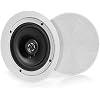 Pyle 5.25 Pair Bluetooth Flush Mount In-wall In-ceiling 2-Way Speaker System Quick Connections Changeable Round/Square Grill Polypropylene Cone & Polymer Tweeter Stereo Sound 150 Watt (PDICBT552RD)