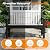 Psilvam Garden Bench, 2-Person Poly Lumber Patio Bench, All-Weather Outdoor Bench that Never Rot and Fade, Memorial Bench, Suit for Garden, Porch and Park (Dark Grey)