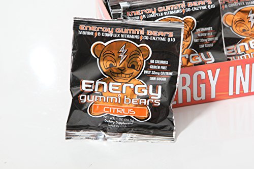 Energy Gummi Bears by Loud Truck Citrus Blast Box, 1 oz (24 Count )